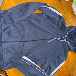 Women's Navy Blue Hoodie Jacket